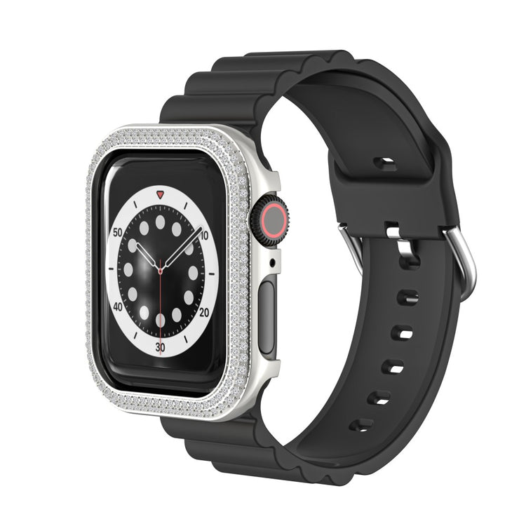 Universal Apple  Metal og Rhinsten Bumper  - Sølv#serie_120
