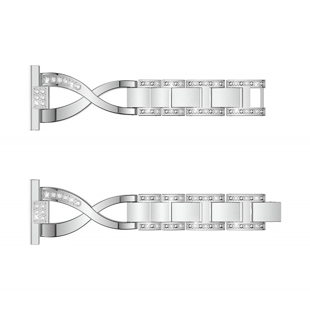 Super flot Universal Metal og Rhinsten Rem - Sølv#serie_2