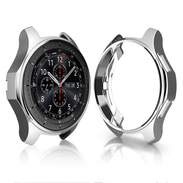 Rigtigt Fint Samsung Galaxy Watch (46mm) / Samsung Gear S3 Frontier Silikone Cover - Sølv#serie_6