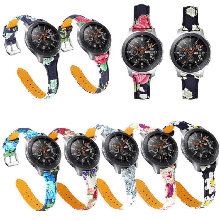 Vildt hårdfør Samsung Gear S3 Frontier Ægte læder Rem - Sort#serie_1