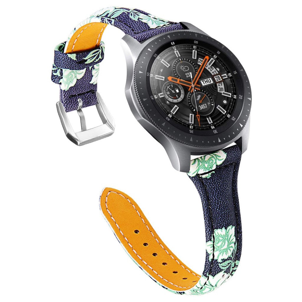 Vildt hårdfør Samsung Gear S3 Frontier Ægte læder Rem - Sort#serie_2