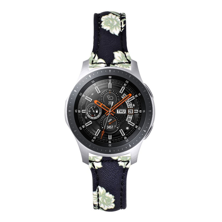 Vildt hårdfør Samsung Gear S3 Frontier Ægte læder Rem - Sort#serie_2