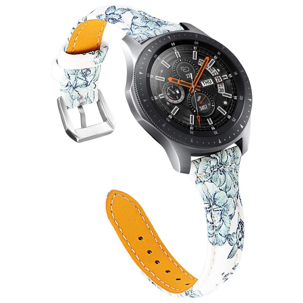 Vildt hårdfør Samsung Gear S3 Frontier Ægte læder Rem - Blå#serie_5
