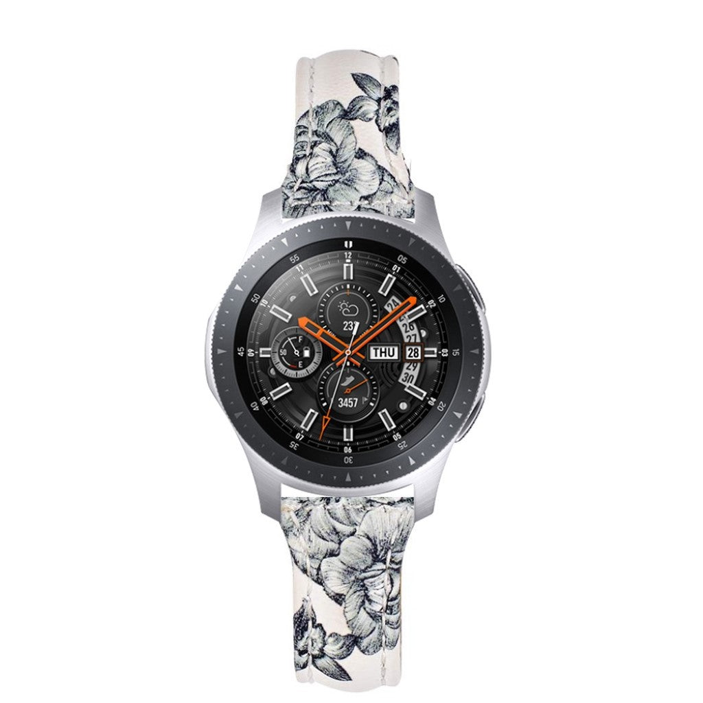Vildt hårdfør Samsung Gear S3 Frontier Ægte læder Rem - Blå#serie_5