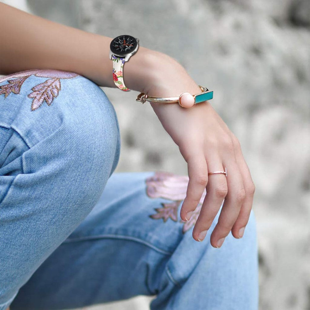Vildt hårdfør Samsung Gear S3 Frontier Ægte læder Rem - Flerfarvet#serie_6