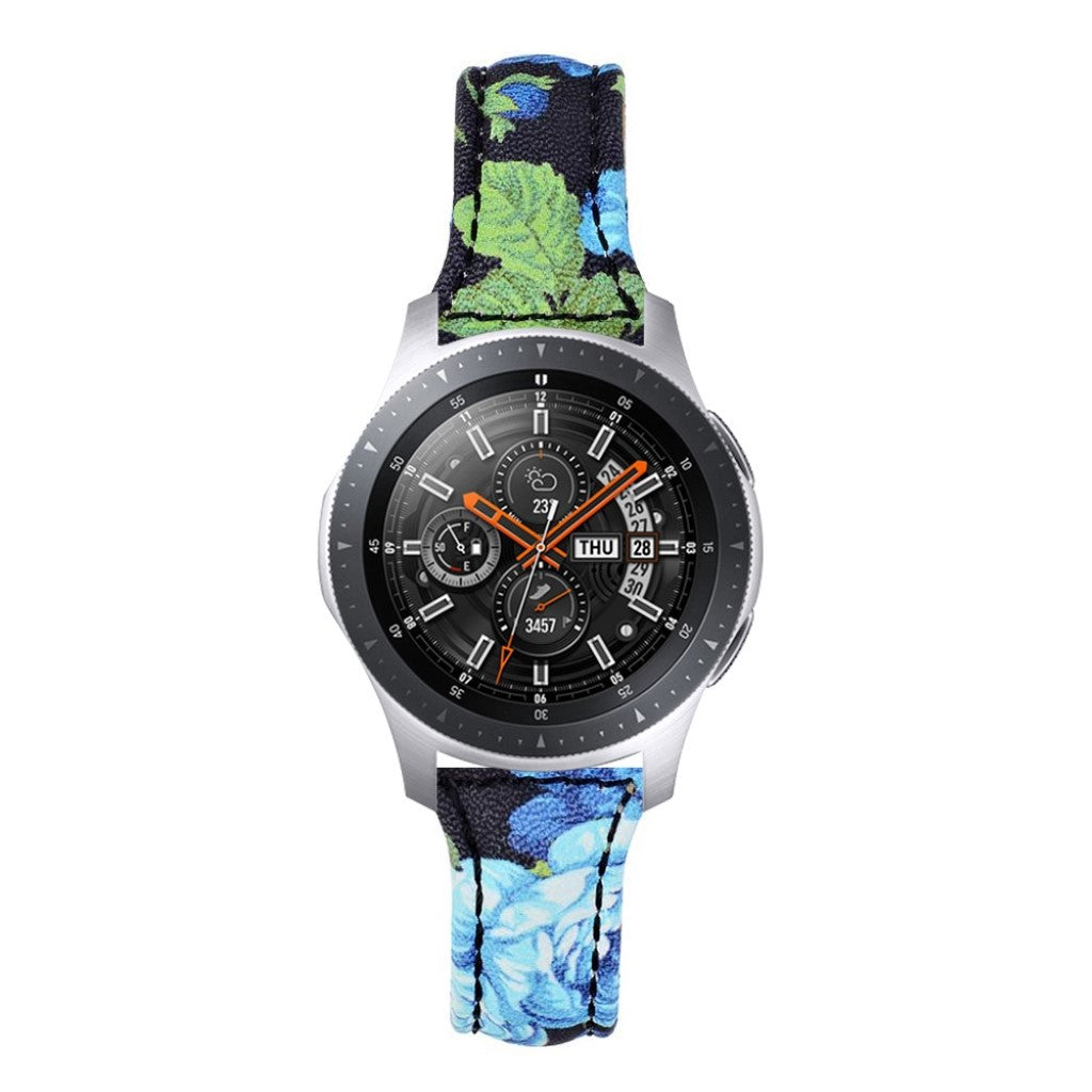 Vildt hårdfør Samsung Gear S3 Frontier Ægte læder Rem - Blå#serie_7