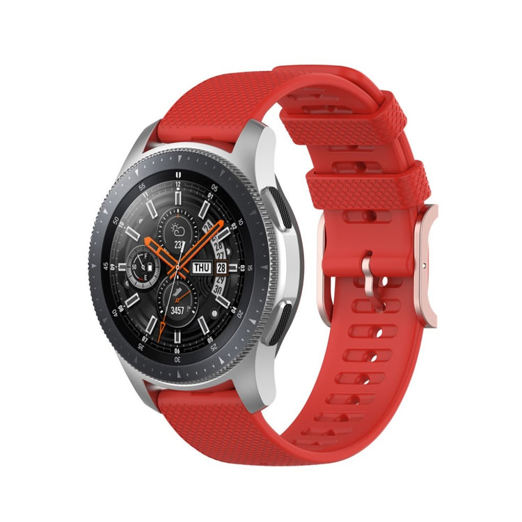  Samsung Galaxy Watch 3 (45mm) / Samsung Galaxy Watch (46mm) Silikone Rem - Rød#serie_6