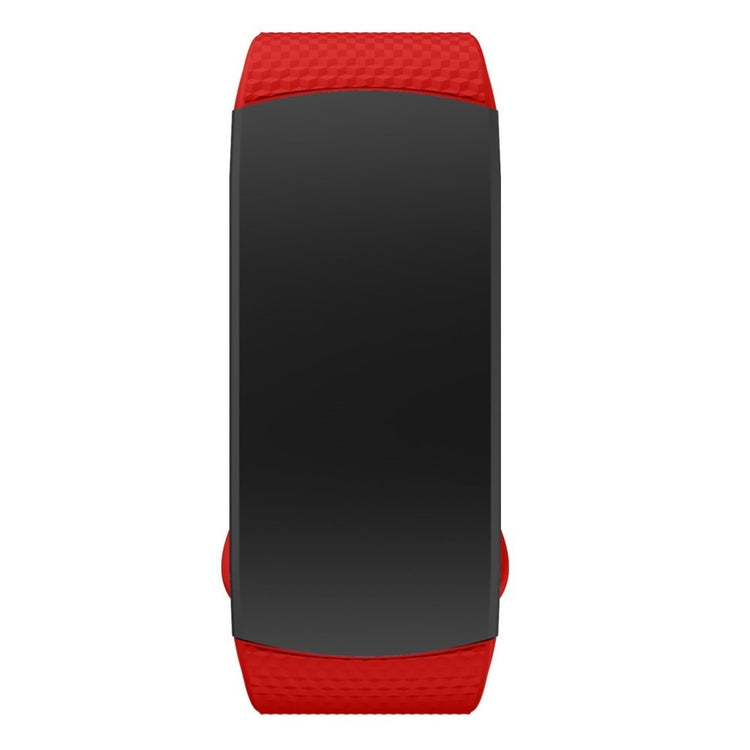 Rigtigt hårdfør Samsung Gear Fit2 Silikone Rem - Størrelse: S - Rød#serie_4