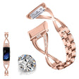 Lovely Samsung Gear Fit2 Metal and Rhinestone Strap
