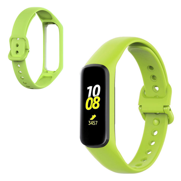 Vildt flot Samsung Gear Fit2 Silikone Rem - Grøn#serie_10