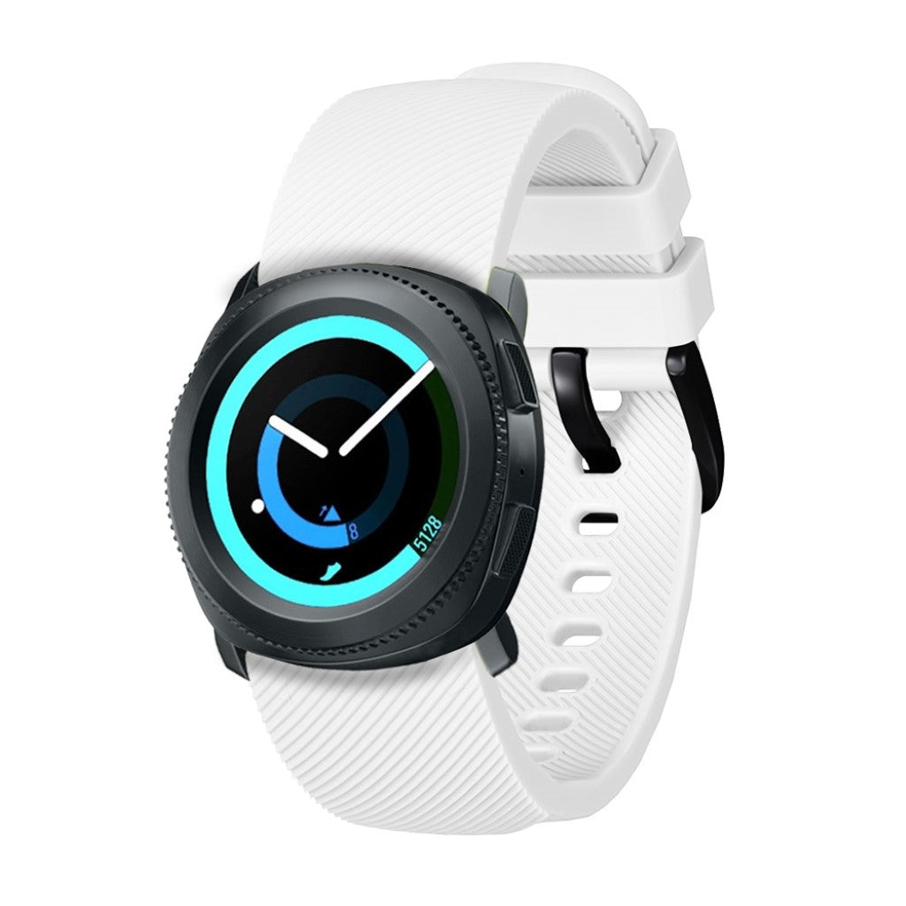Mega cool Samsung Gear Sport Silikone Rem - Hvid#serie_1