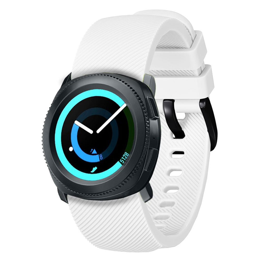 Mega cool Samsung Gear Sport Silikone Rem - Hvid#serie_1