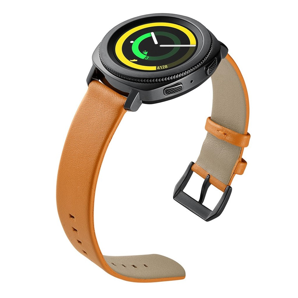 Godt Samsung Gear Sport Ægte læder Rem - Brun#serie_151