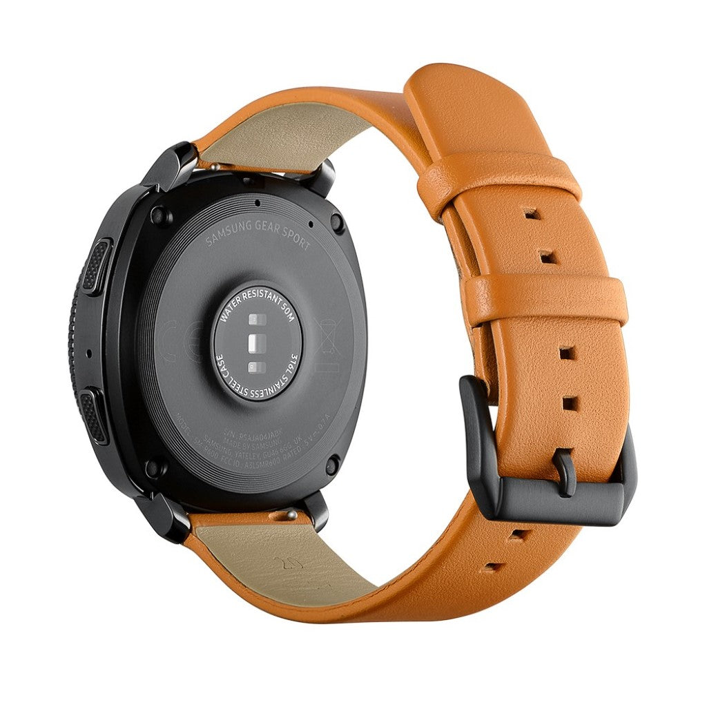 Godt Samsung Gear Sport Ægte læder Rem - Brun#serie_151