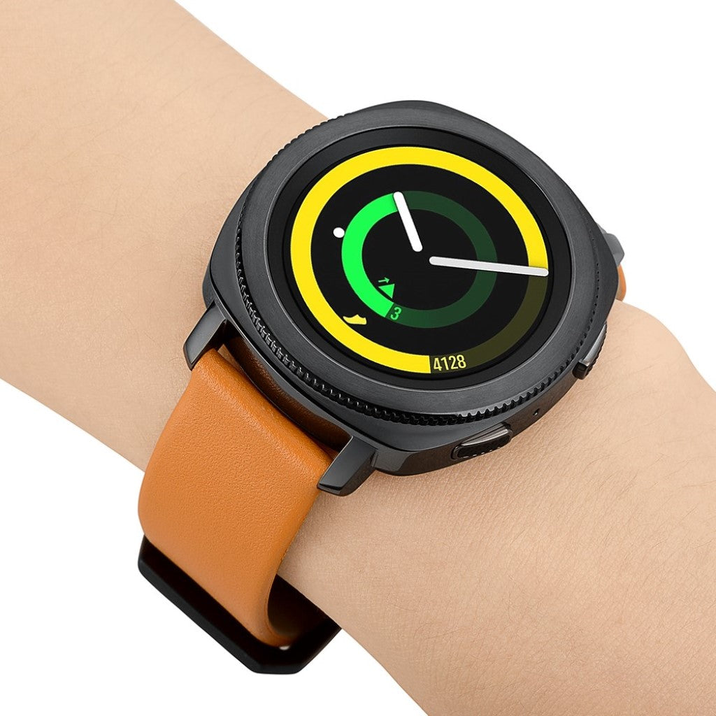Godt Samsung Gear Sport Ægte læder Rem - Brun#serie_151