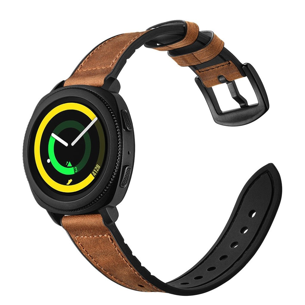 Helt vildt fantastisk Amazfit GTR 47mm Ægte læder Rem - Brun#serie_158
