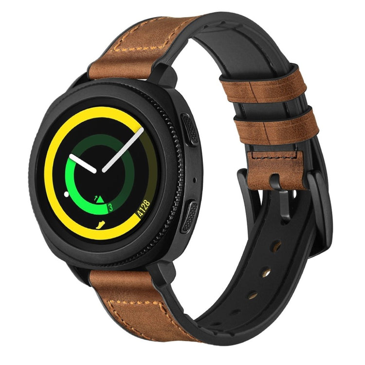 Helt vildt fantastisk Amazfit GTR 47mm Ægte læder Rem - Brun#serie_158