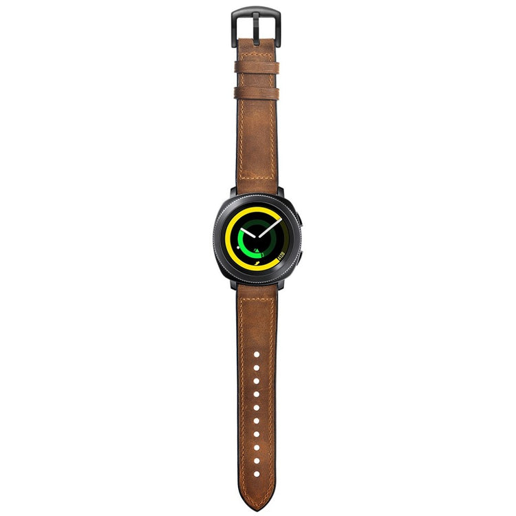Helt vildt fantastisk Amazfit GTR 47mm Ægte læder Rem - Brun#serie_158