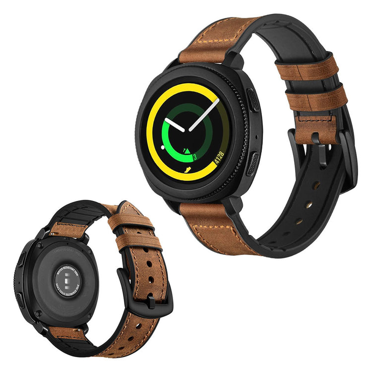 Helt vildt fantastisk Amazfit GTR 47mm Ægte læder Rem - Brun#serie_158