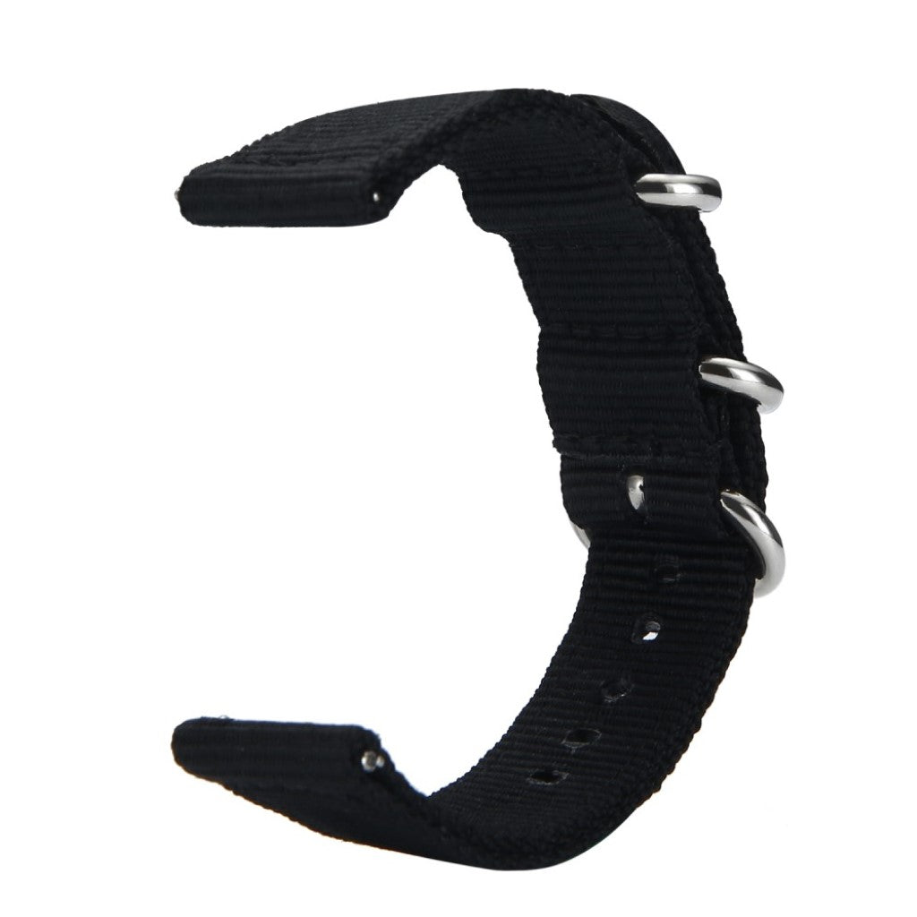Vildt sejt Samsung Gear Sport Nylon Rem - Sort#serie_1