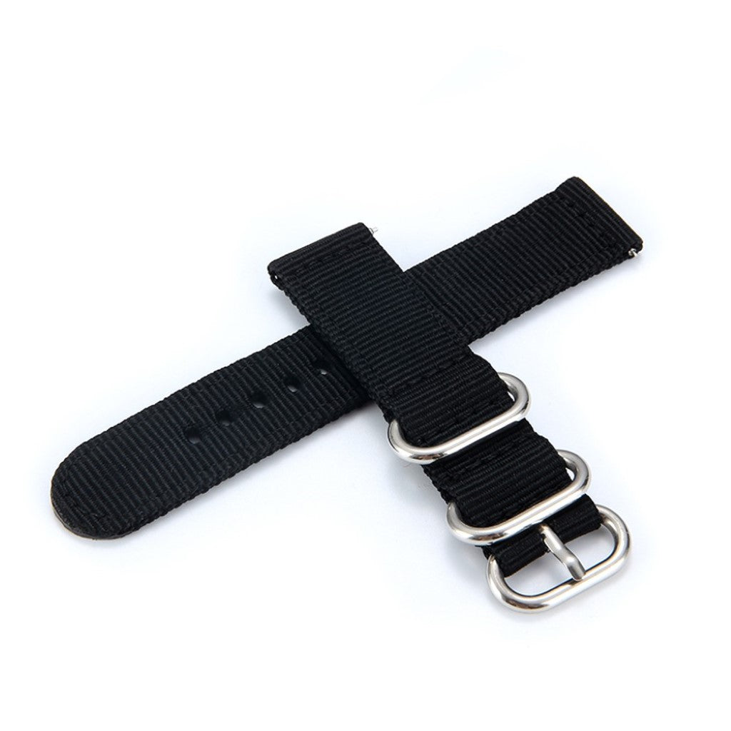 Vildt sejt Samsung Gear Sport Nylon Rem - Sort#serie_1