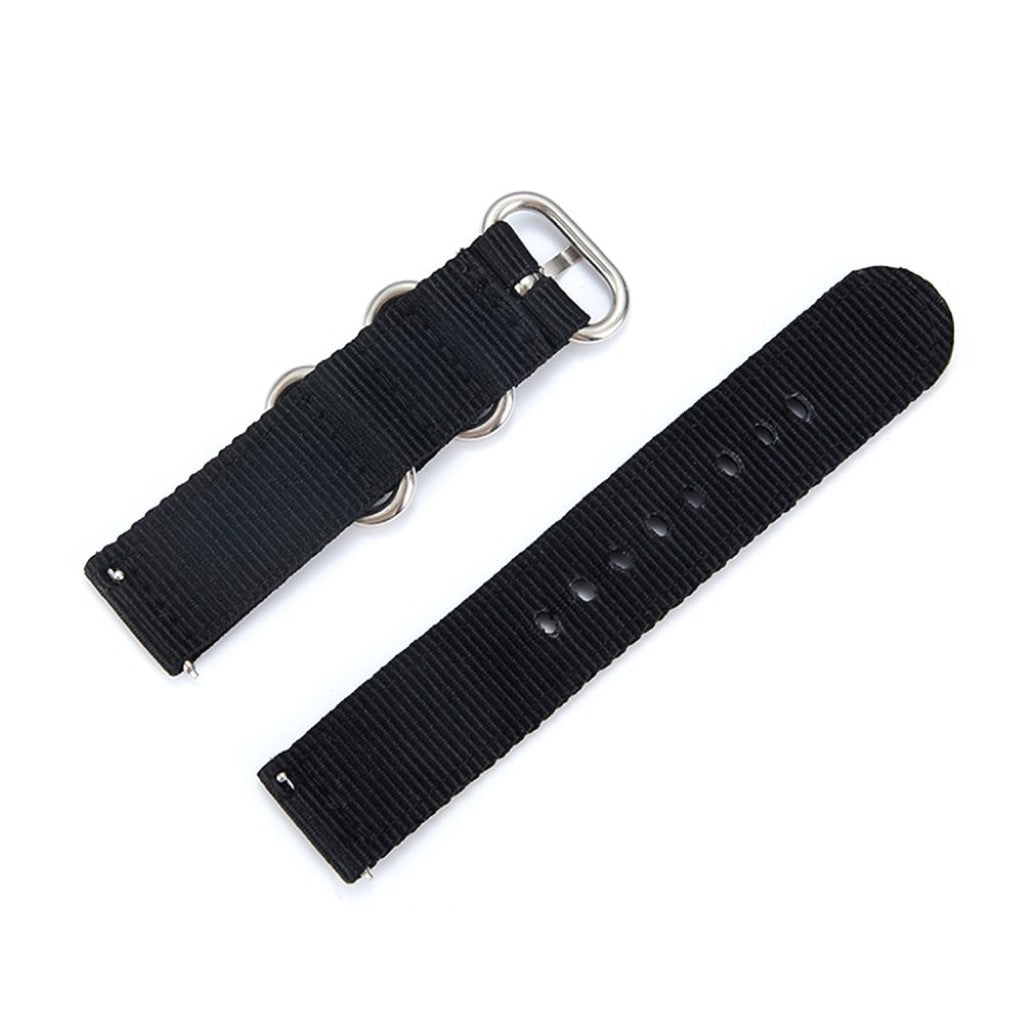 Vildt sejt Samsung Gear Sport Nylon Rem - Sort#serie_1
