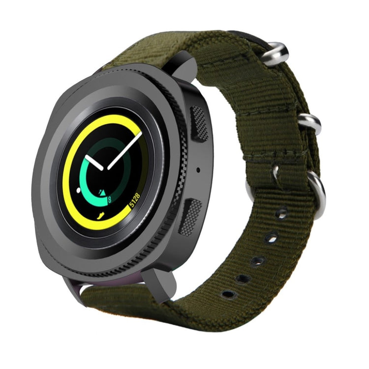 Vildt sejt Samsung Gear Sport Nylon Rem - Grøn#serie_2