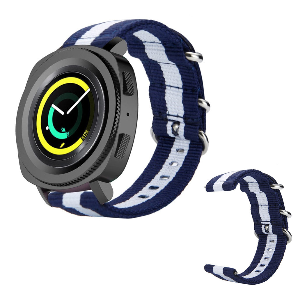 Vildt sejt Samsung Gear Sport Nylon Rem - Blå#serie_4