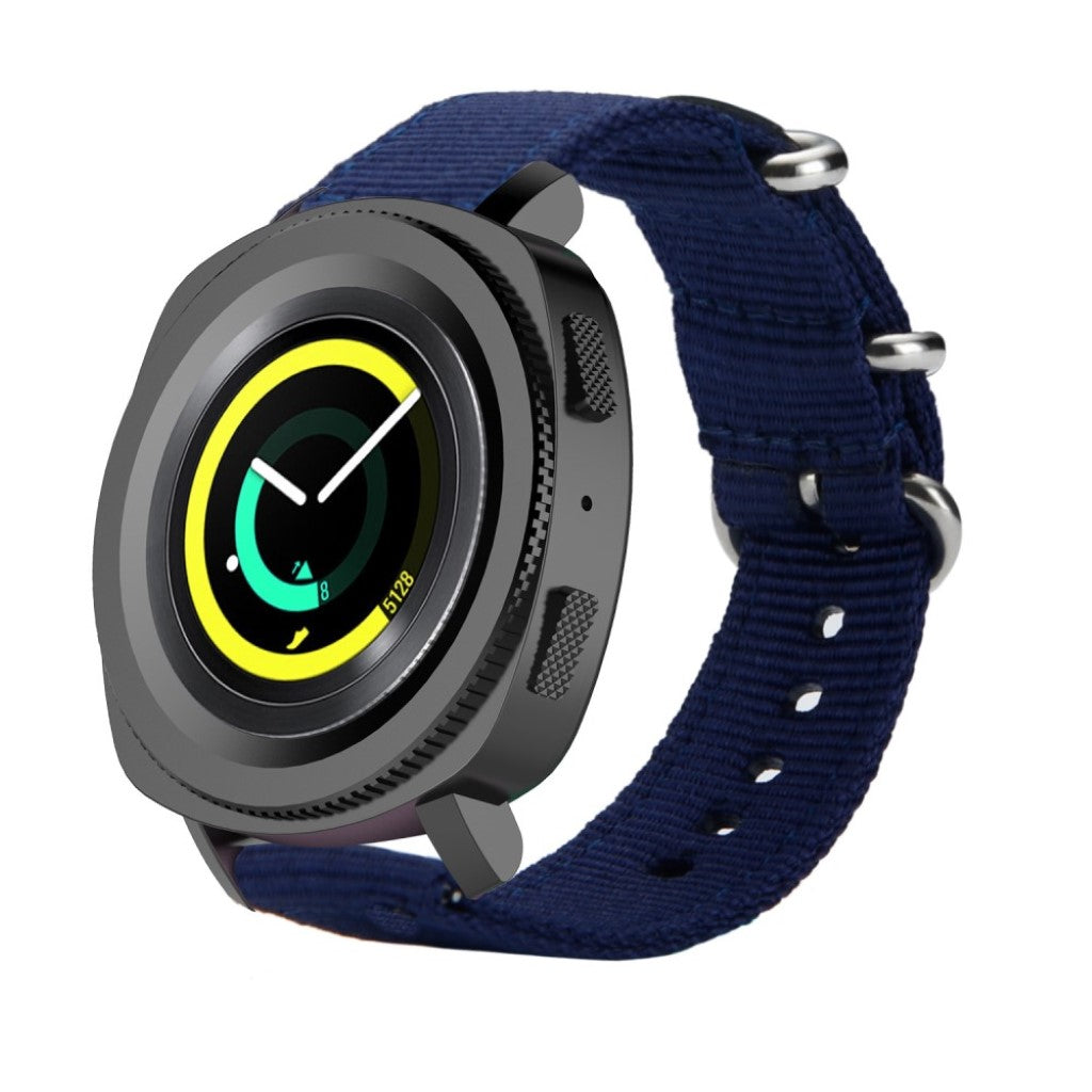 Vildt sejt Samsung Gear Sport Nylon Rem - Blå#serie_6