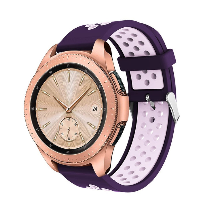 Pænt Samsung Galaxy Watch (42mm) Silikone Rem - Lilla#serie_2