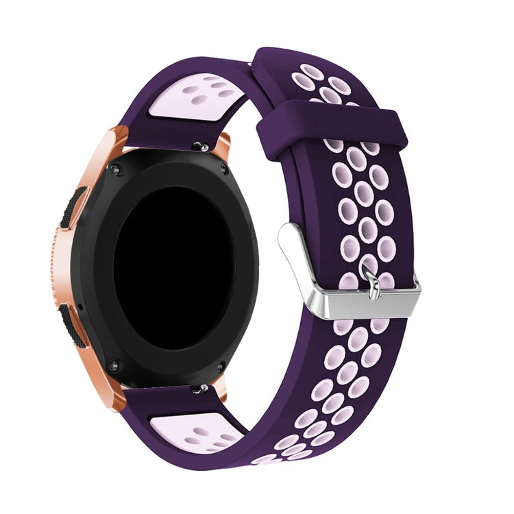 Pænt Samsung Galaxy Watch (42mm) Silikone Rem - Lilla#serie_2