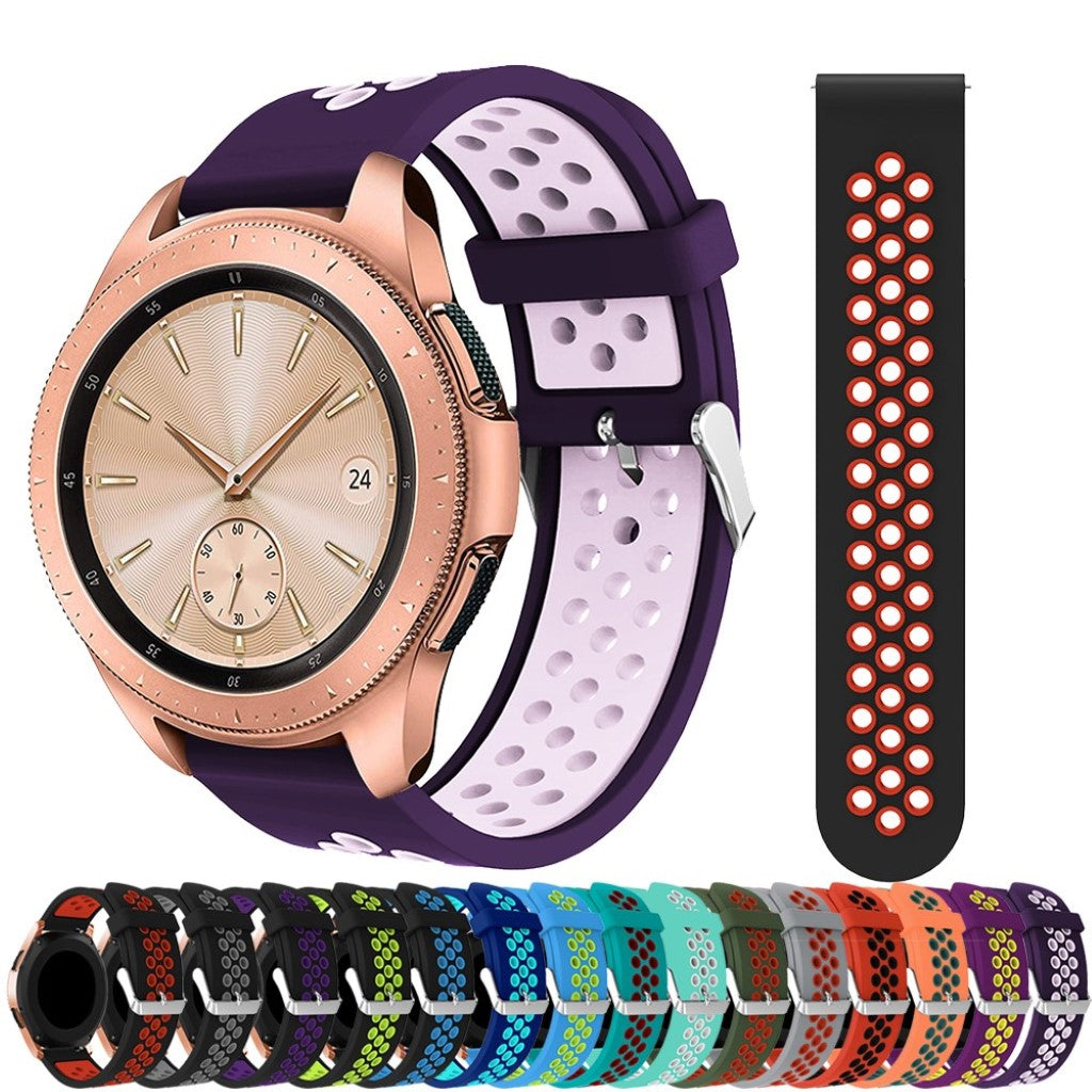 Pænt Samsung Galaxy Watch (42mm) Silikone Rem - Lilla#serie_2