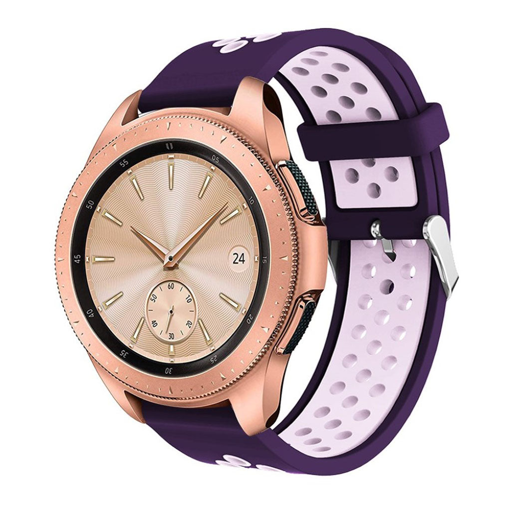 Pænt Samsung Galaxy Watch (42mm) Silikone Rem - Lilla#serie_2