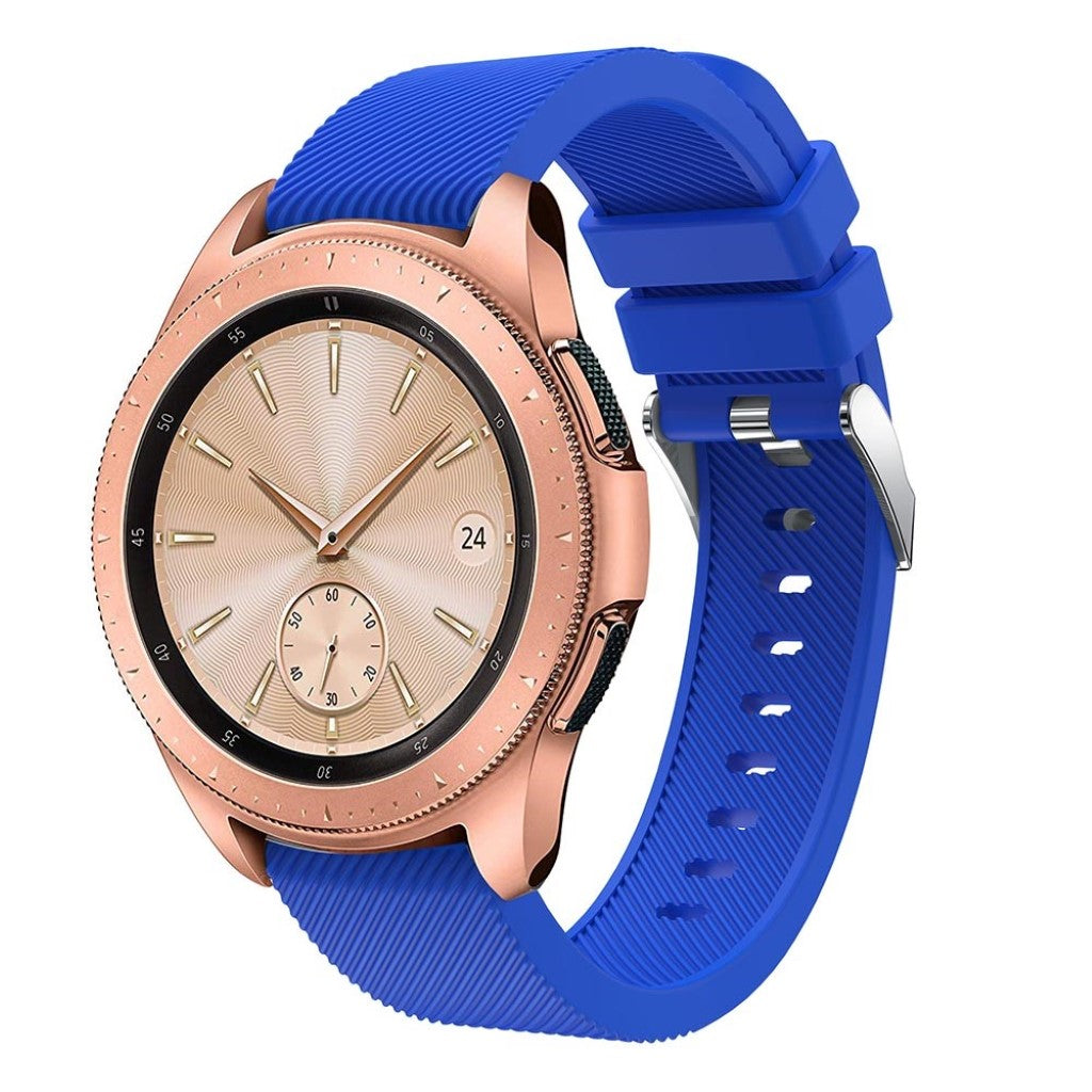 Udsøgt Samsung Galaxy Watch (42mm) Silikone Rem - Blå#serie_2
