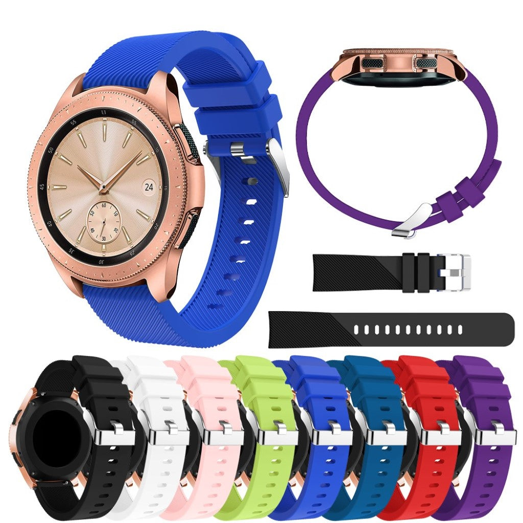 Udsøgt Samsung Galaxy Watch (42mm) Silikone Rem - Blå#serie_2