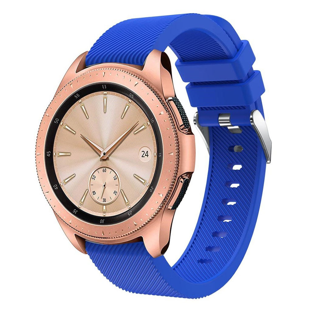 Udsøgt Samsung Galaxy Watch (42mm) Silikone Rem - Blå#serie_2