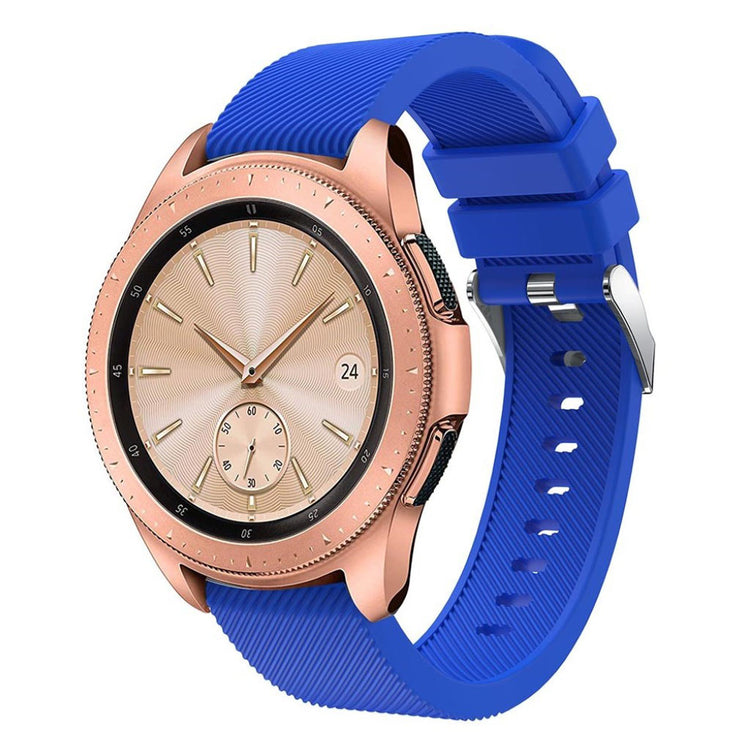 Udsøgt Samsung Galaxy Watch (42mm) Silikone Rem - Blå#serie_2
