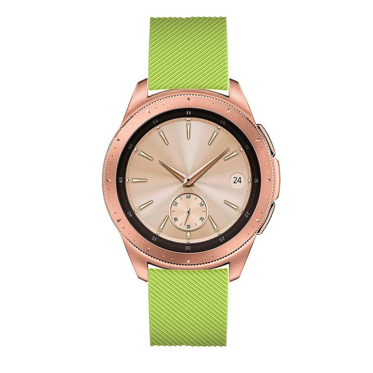 Udsøgt Samsung Galaxy Watch (42mm) Silikone Rem - Grøn#serie_3