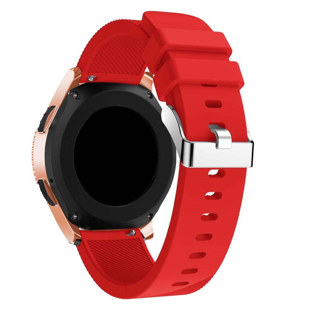 Udsøgt Samsung Galaxy Watch (42mm) Silikone Rem - Rød#serie_5