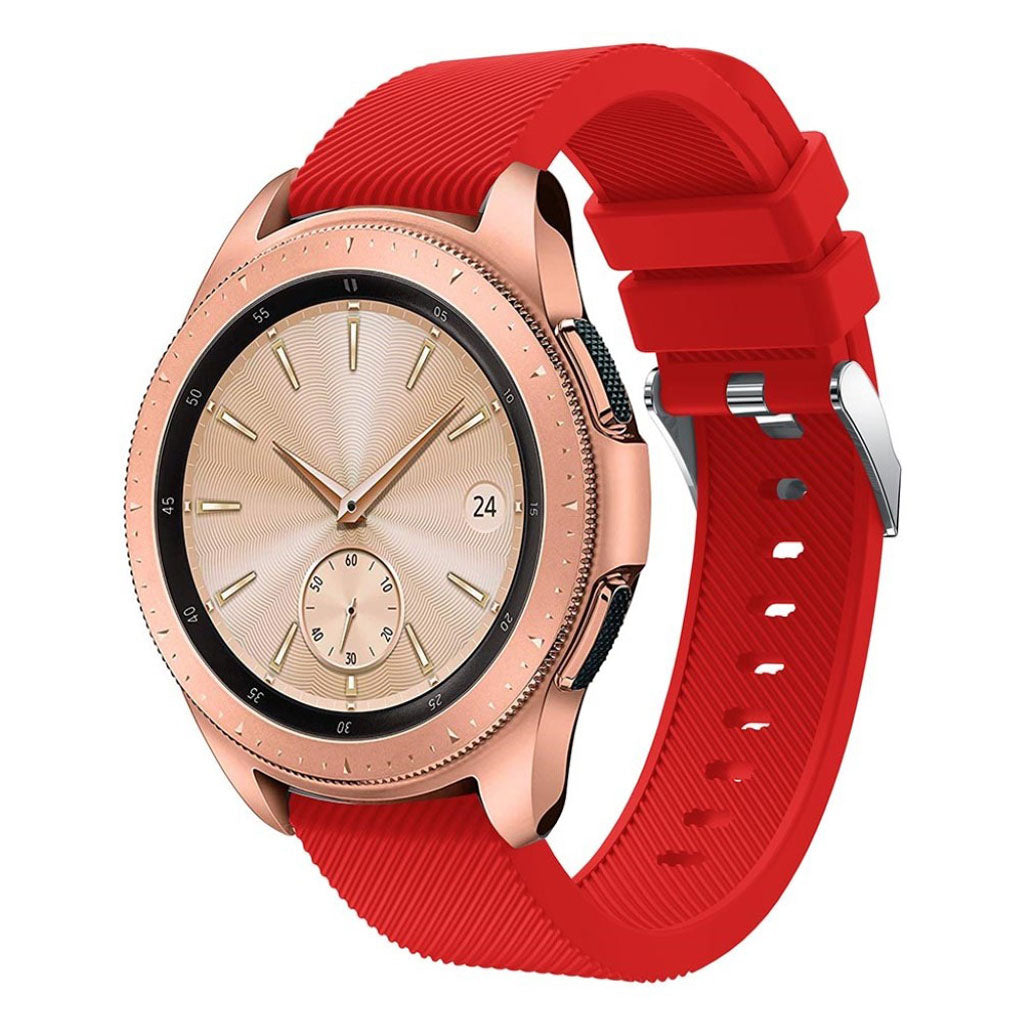 Udsøgt Samsung Galaxy Watch (42mm) Silikone Rem - Rød#serie_5