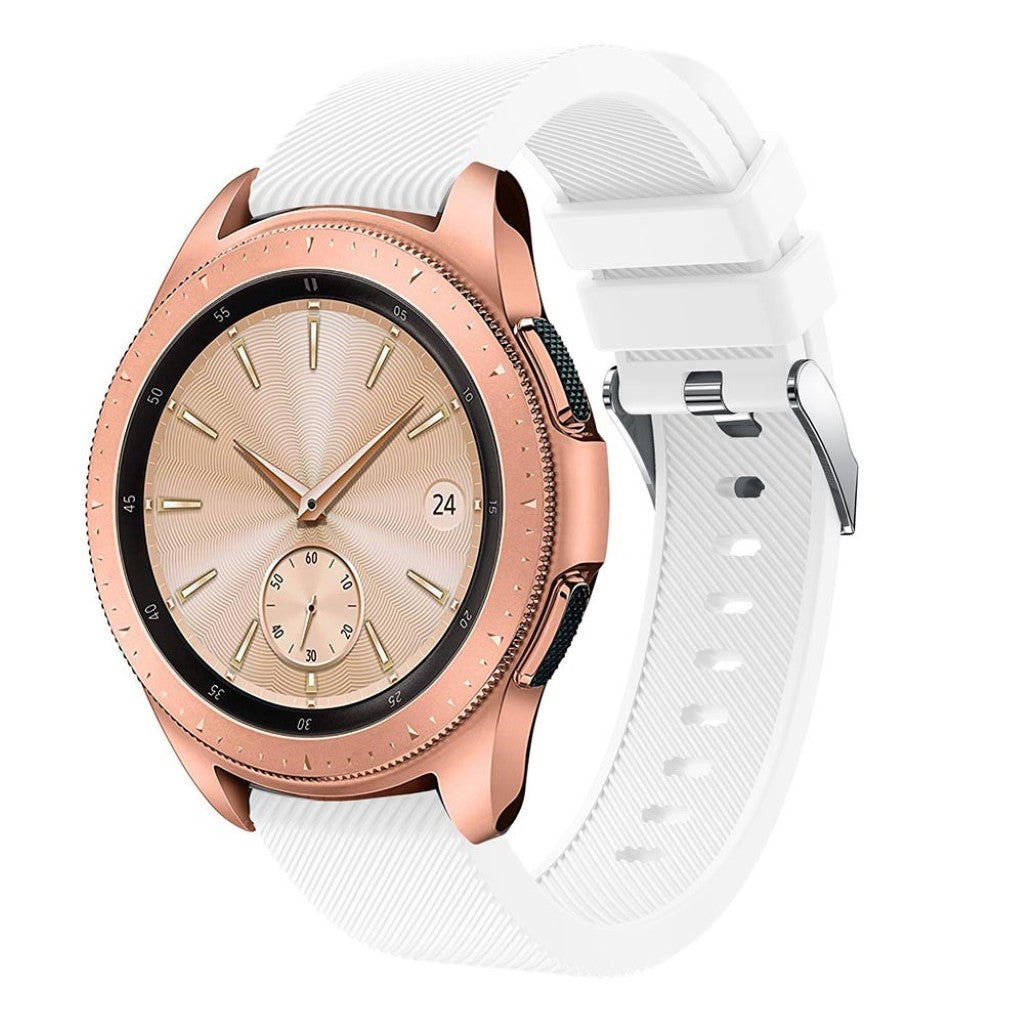 Udsøgt Samsung Galaxy Watch (42mm) Silikone Rem - Hvid#serie_6