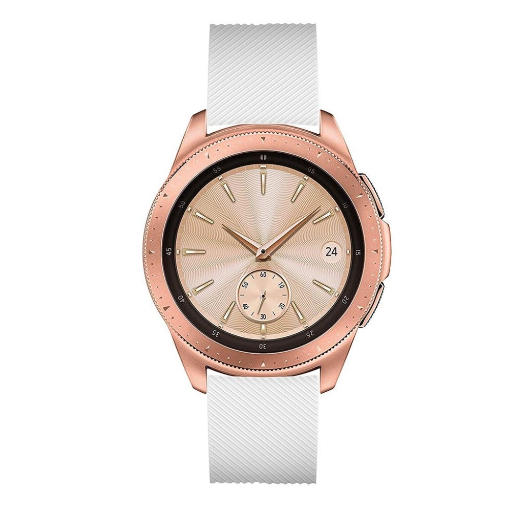 Udsøgt Samsung Galaxy Watch (42mm) Silikone Rem - Hvid#serie_6