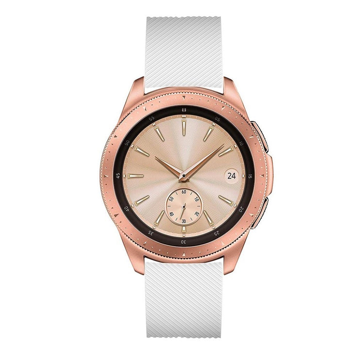 Udsøgt Samsung Galaxy Watch (42mm) Silikone Rem - Hvid#serie_6