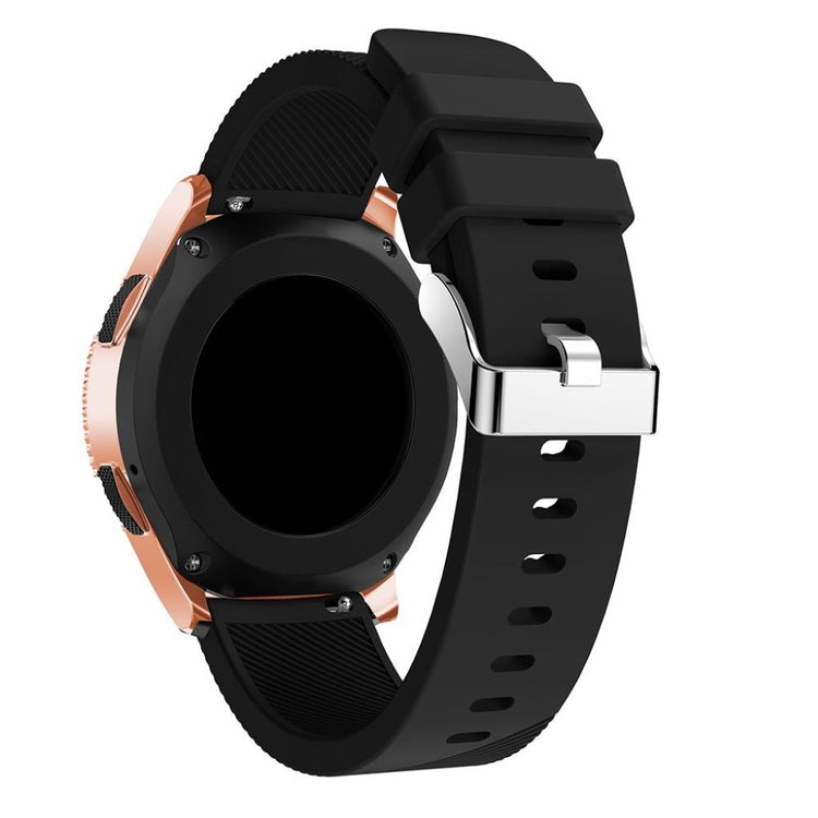 Udsøgt Samsung Galaxy Watch (42mm) Silikone Rem - Sort#serie_7