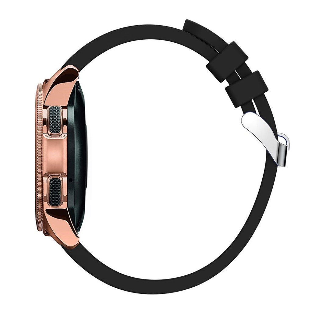 Udsøgt Samsung Galaxy Watch (42mm) Silikone Rem - Sort#serie_7