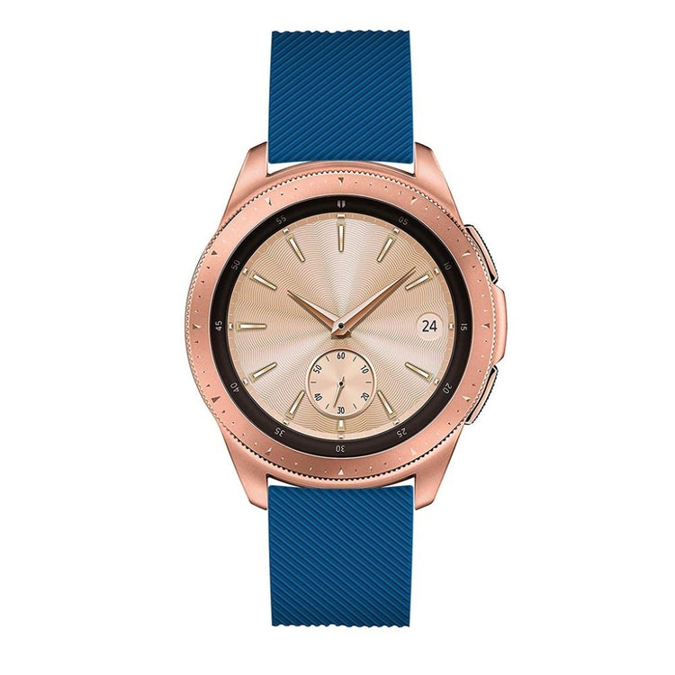 Udsøgt Samsung Galaxy Watch (42mm) Silikone Rem - Blå#serie_8
