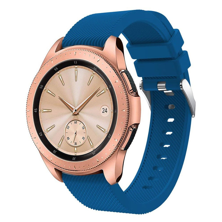 Udsøgt Samsung Galaxy Watch (42mm) Silikone Rem - Blå#serie_8