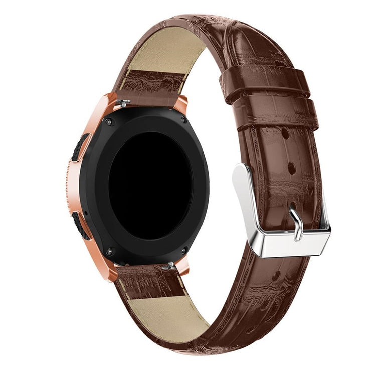 Rigtigt smuk Samsung Galaxy Watch (42mm) Ægte læder Rem - Brun#serie_1