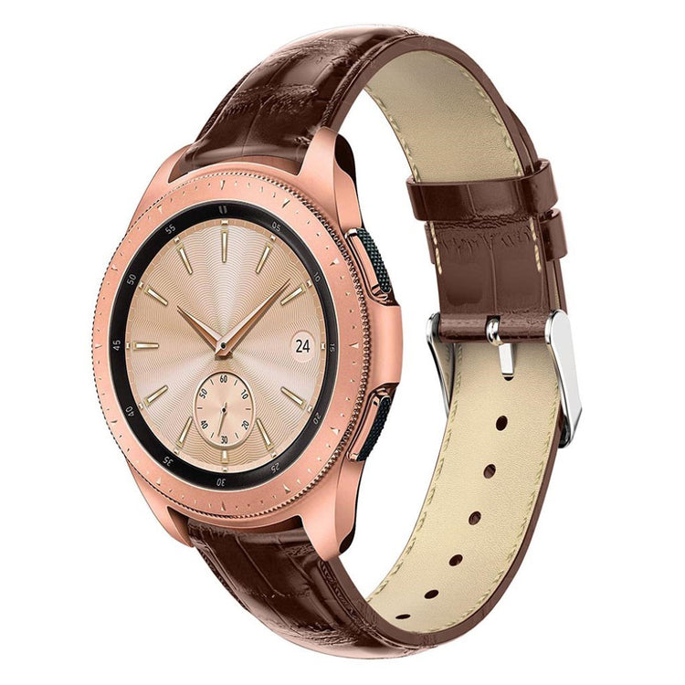 Rigtigt smuk Samsung Galaxy Watch (42mm) Ægte læder Rem - Brun#serie_1