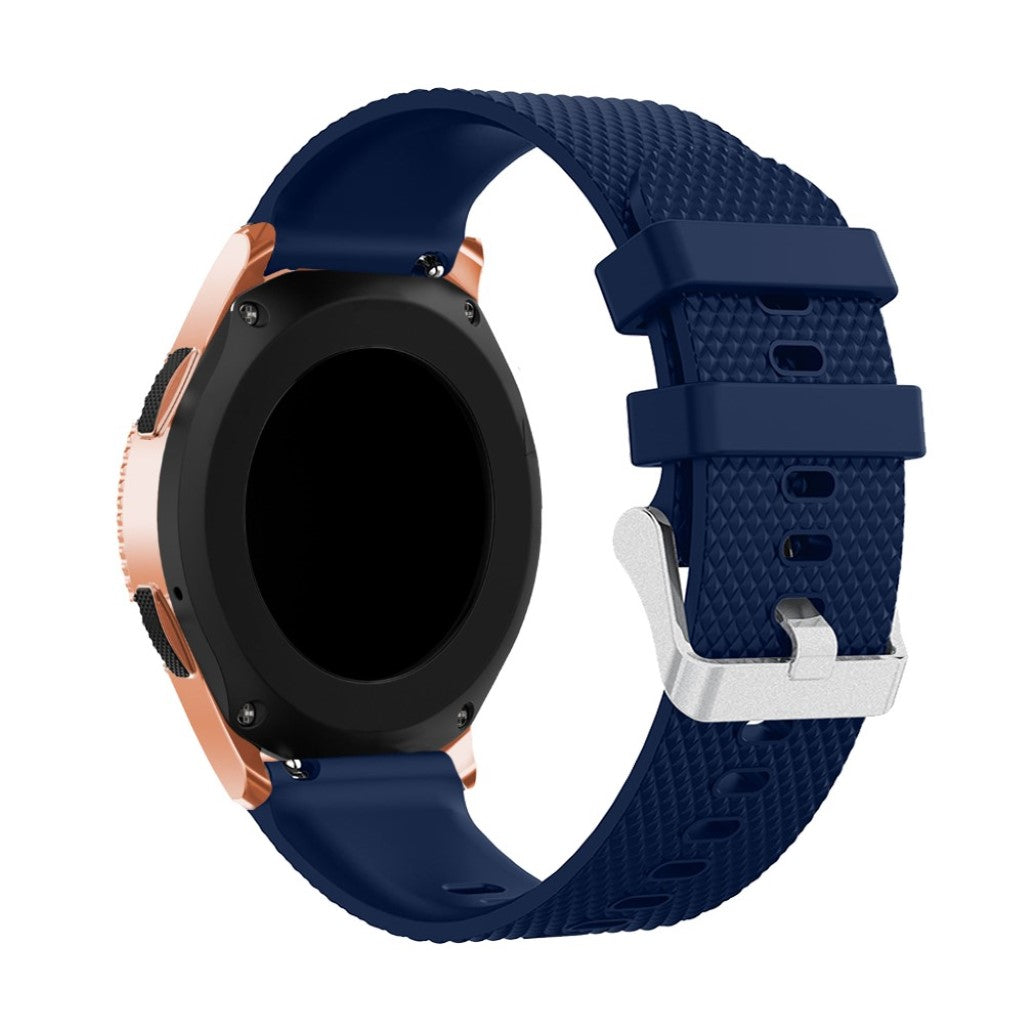 Super flot Samsung Galaxy Watch (42mm) Silikone Rem - Blå#serie_1
